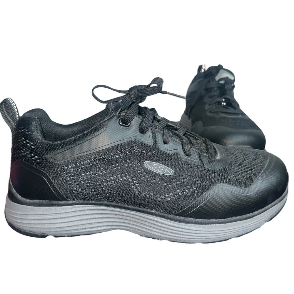 Keen Utility Men’s Black Work Sneakers Size 9EE Non-Slip Safety Toe Lightweight